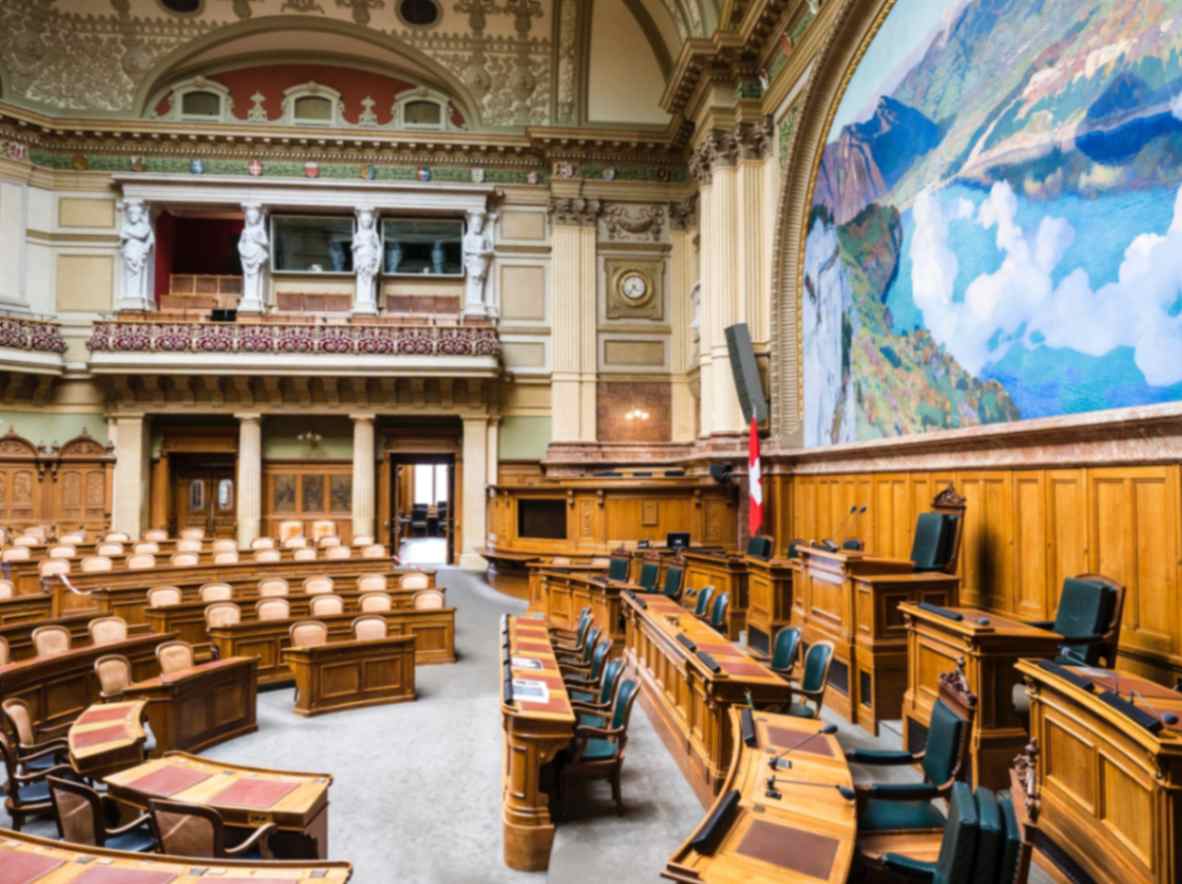 An empty court room